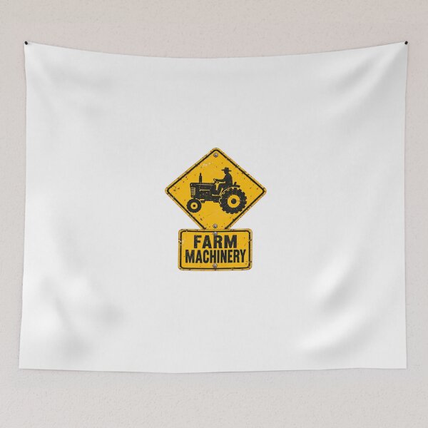 Item preview, Farm Machinery Farmer Tractor Agriculture Warning Sign designed and sold by HumansStuck12.
