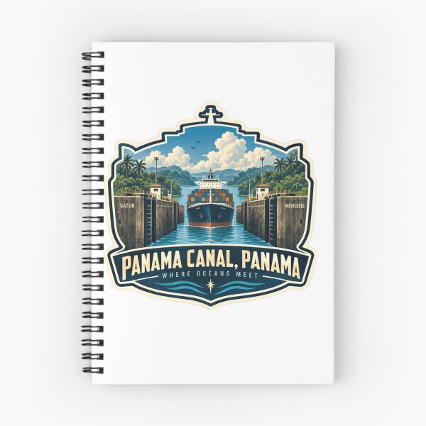 Item preview, Panama Canal, Panama Where Oceans Meet Global Travel Destination designed and sold by NightGlyph.