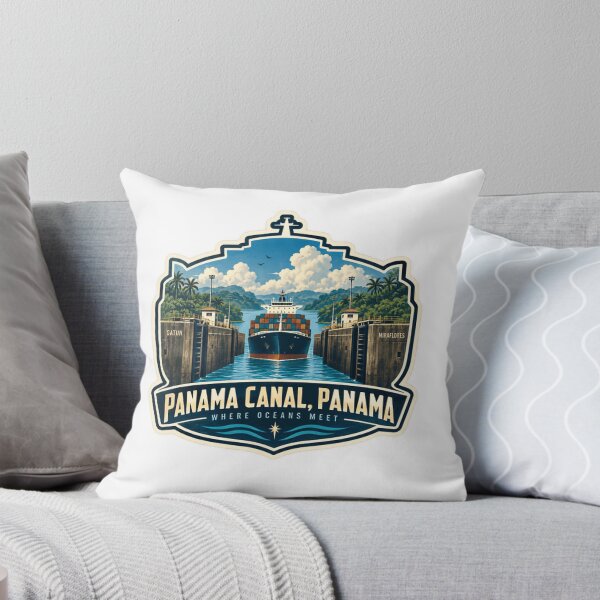 Item preview, Panama Canal, Panama Where Oceans Meet Global Travel Destination designed and sold by NightGlyph.