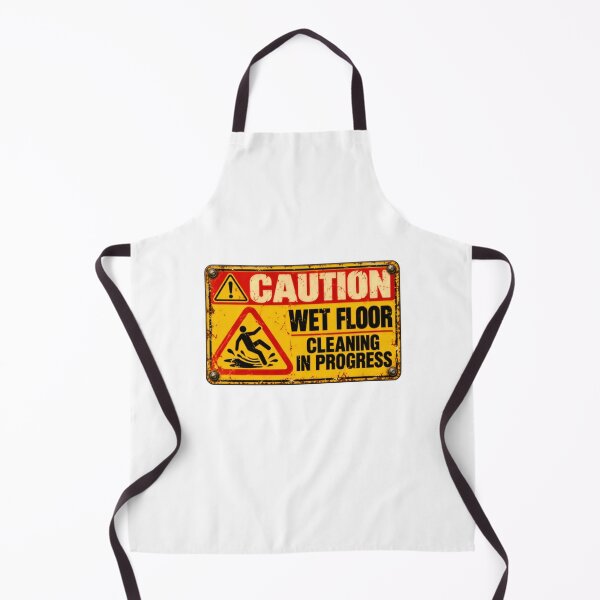 Item preview, Caution Wet Floor Cleaning In Progress Janitor Safety Warning designed and sold by HumansStuck12.
