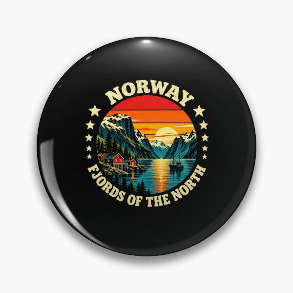 Item preview, Norway Fjords Of The North Scandinavian Travel Souvenir designed and sold by RetroMini2026.
