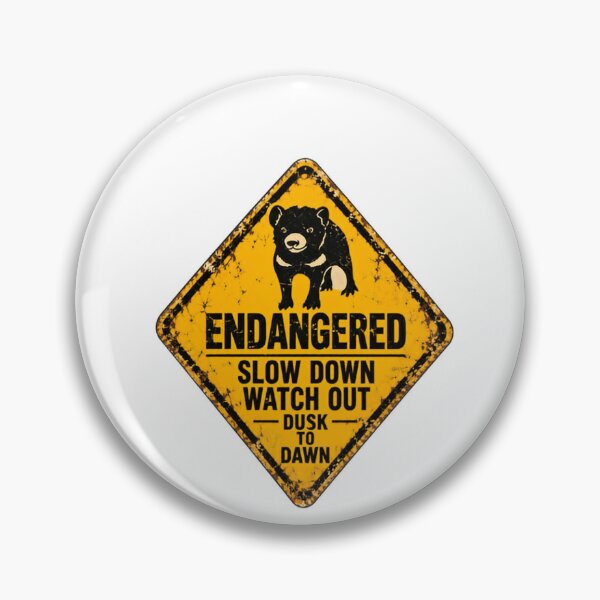 Item preview, Endangered Slow Down Watch Out Dusk To Dawn Tasmanian Devil Wildlife Protection designed and sold by HumansStuck12.