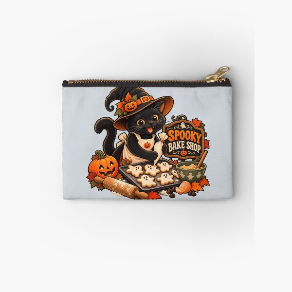 Item preview, Spooky Bake Shop Halloween Cat Baker designed and sold by Stikaro.