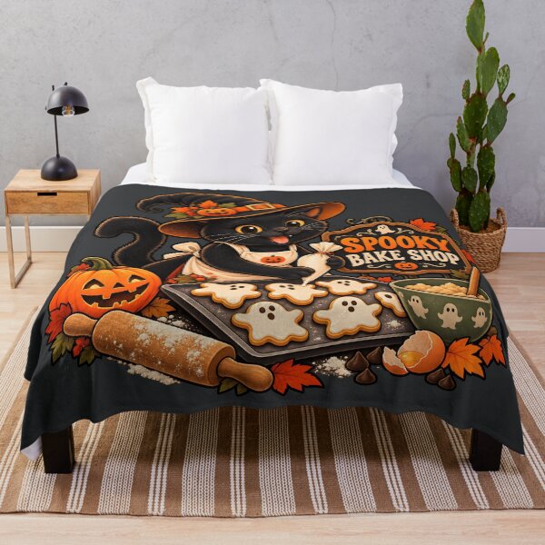 Item preview, Spooky Bake Shop Halloween Cat Baker designed and sold by Stikaro.