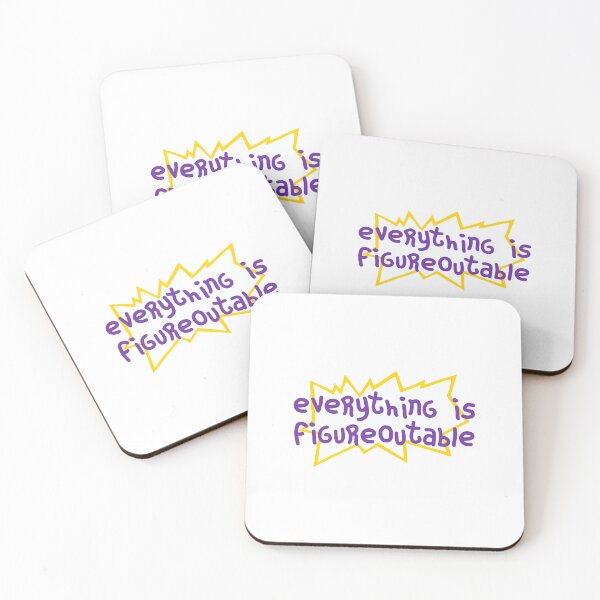 Item preview, Everything Is Figureoutable Motivational Quote Growth Mindset Inspirational Saying designed and sold by SkeletonsDanger.