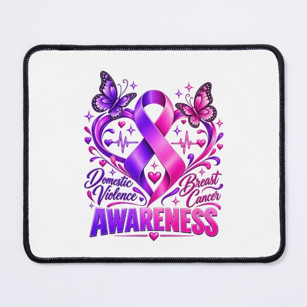 Item preview, Domestic Violence Breast Cancer Awareness Pink & Purple designed and sold by ParkerDuerson.
