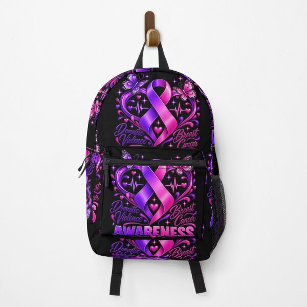 Item preview, Domestic Violence Breast Cancer Awareness Pink & Purple designed and sold by ParkerDuerson.