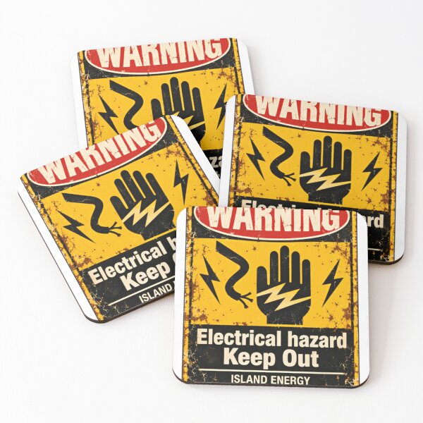 Item preview, Warning Electrical Hazard Keep Out Electrician Safety Power Worker designed and sold by HumansStuck12.