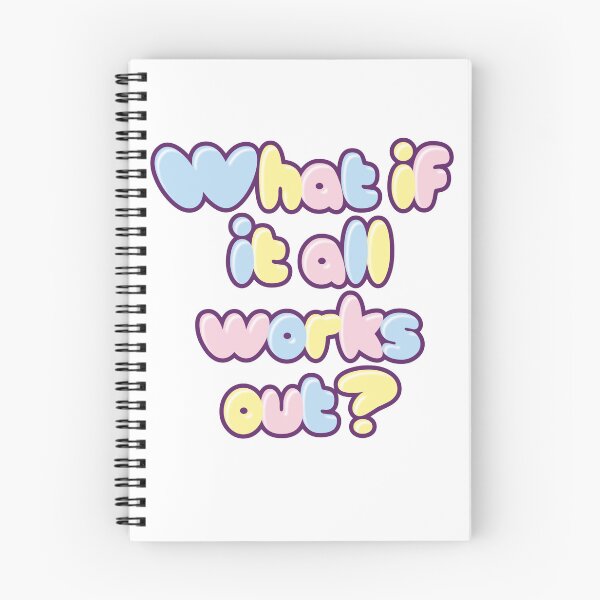Item preview, What If It All Works Out? Optimist Motivational Quote designed and sold by SkeletonsDanger.