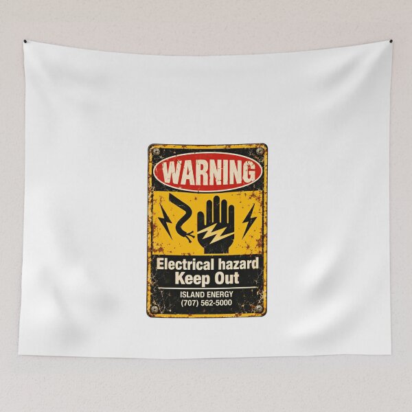 Item preview, Warning Electrical Hazard Keep Out Electrician Safety Power Worker designed and sold by HumansStuck12.