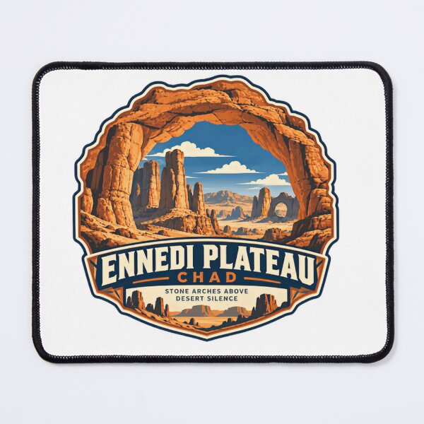 Item preview, Ennedi Plateau Chad Stone Arches Above Desert Silence African Travel Explorer designed and sold by NightGlyph.