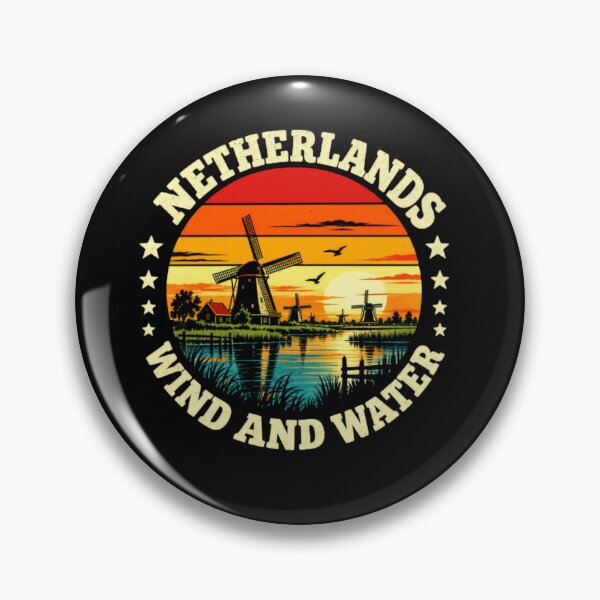 Item preview, Netherlands Wind And Water Dutch Travel Tourist Souvenir designed and sold by JonesFlora2025.