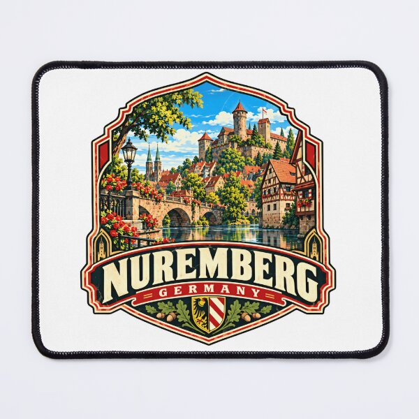 Item preview, Nuremberg Germany Bavarian City Travel Souvenir designed and sold by NightGlyph.