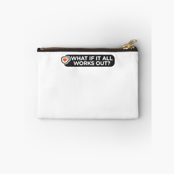 Item preview, What If It All Works Out Motivational Coffee Optimist Quote designed and sold by SkeletonsDanger.