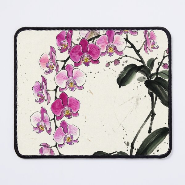 Item preview, Japanese Sumi-e Style Moth Orchid Flower Art - Phalaenopsis designed and sold by iris-festival.