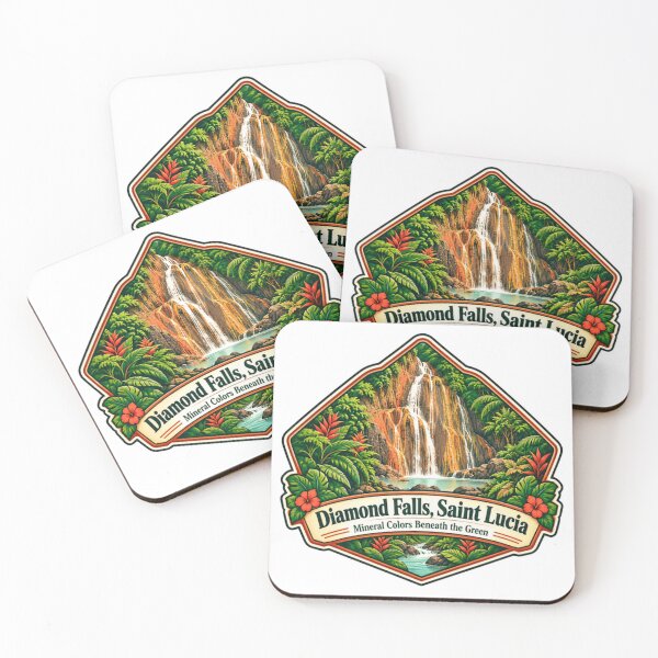 Item preview, Diamond Falls, Saint Lucia Travel Vacation Mineral Colors Beneath The Green designed and sold by NightGlyph.