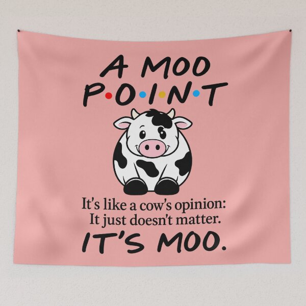Item preview, A Moo Point It Is Like A Cows Opinion designed and sold by Boiledbrain-SP.