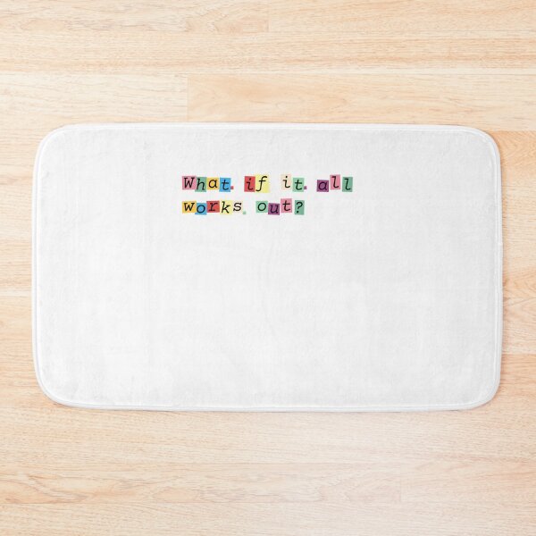 Item preview, What If It All Works Out? Optimism Mental Health Motivation Quote designed and sold by SkeletonsDanger.