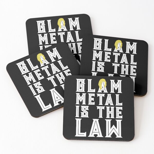 Item preview, Glam Metal Funny Saying Wig - Glam Metal Is The Law designed and sold by idMajor.