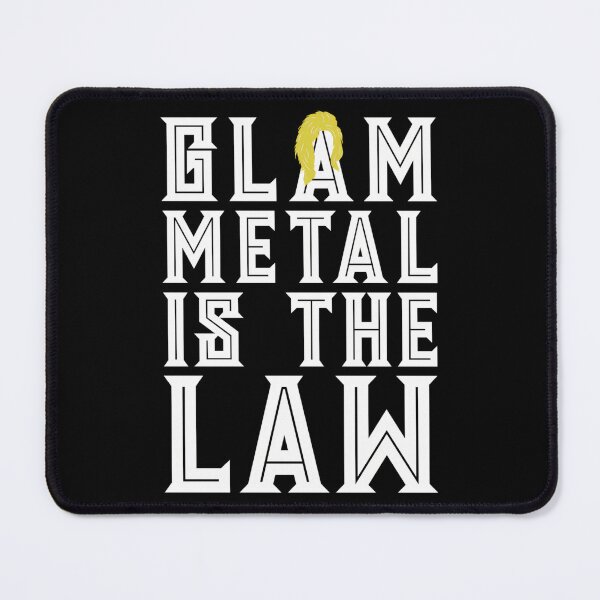 Item preview, Glam Metal Funny Saying Wig - Glam Metal Is The Law designed and sold by idMajor.