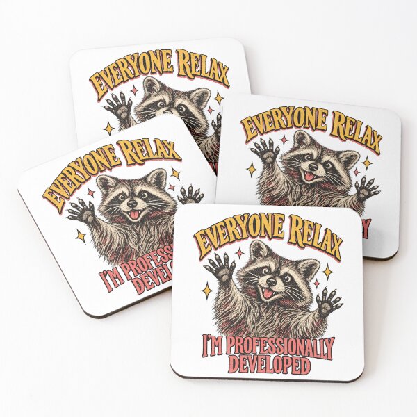 Item preview, Everyone Relax I'm Professionally Developed Funny Raccoon designed and sold by ParkerDuerson.