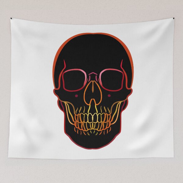 Item preview, Black Fire Skull designed and sold by Just-Draws-22.