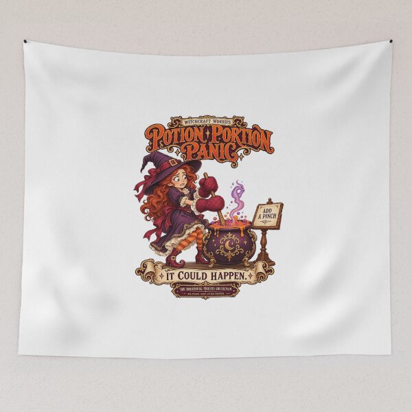 Item preview, THE IRRATIONAL FRIGHTS COLLECTION - WITCHCRAFT WORRIES - POTION PORTION PANIC designed and sold by WheelieGdArt.