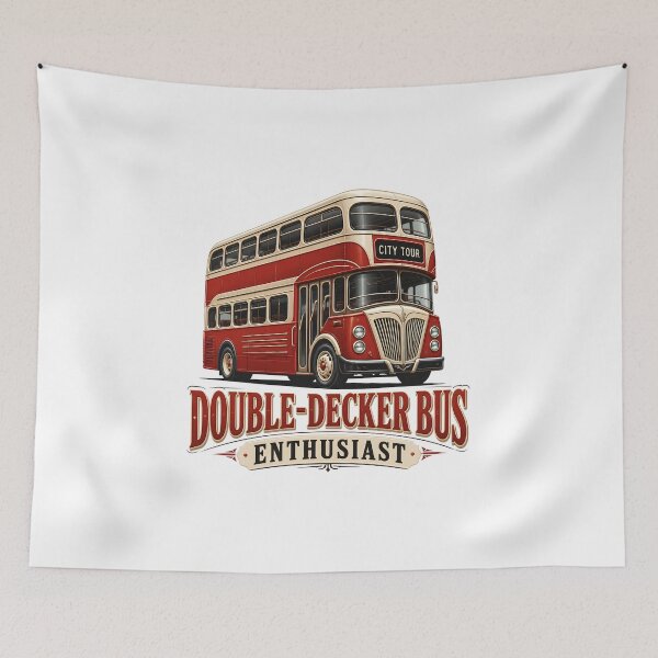 Item preview, Double Decker Bus Enthusiast | Funny Bus Lover Design designed and sold by CuteDesignables.
