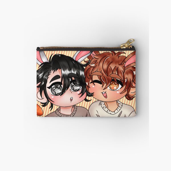 Aperçu de l'œuvre Fanart de mignons petits lapins chibi se touchant les joues créée et vendue par Wolfy’s Chibi Corner.