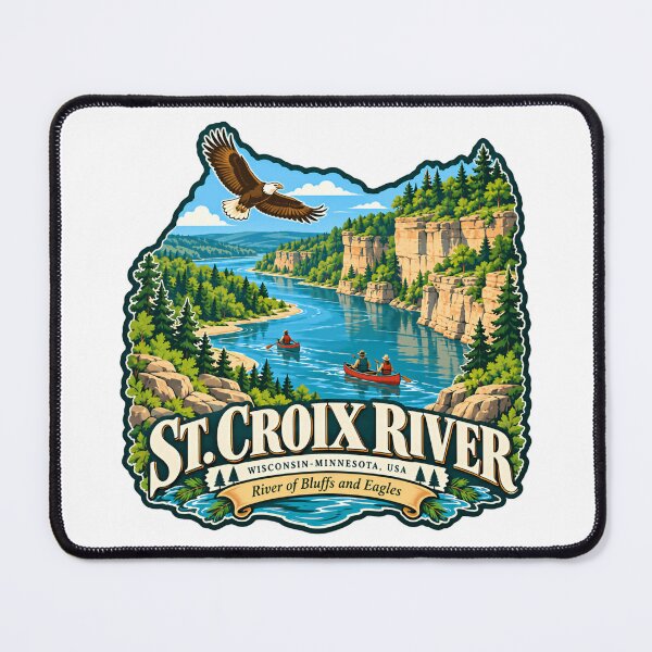 Item preview, St. Croix River Wisconsin Minnesota USA Travel Souvenir Outdoor Explorer designed and sold by NightGlyph.