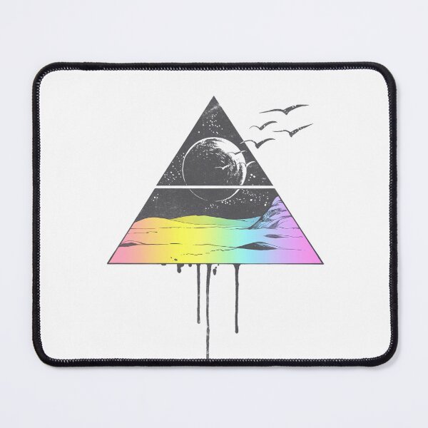 Item preview, Minimalist Geometric Prism Landscape Dripping Rainbow Art designed and sold by TangEoX8H9.