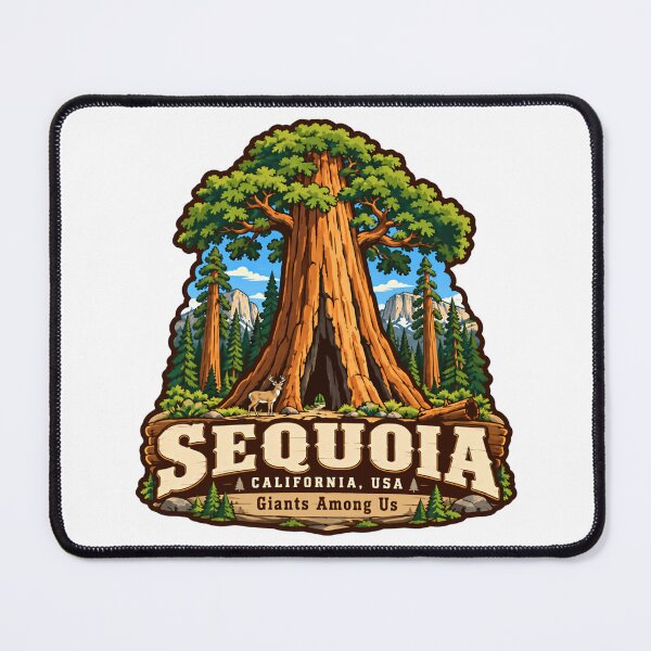 Item preview, Sequoia California, USA Giants Among Us National Park Explorer Souvenir designed and sold by NightGlyph.