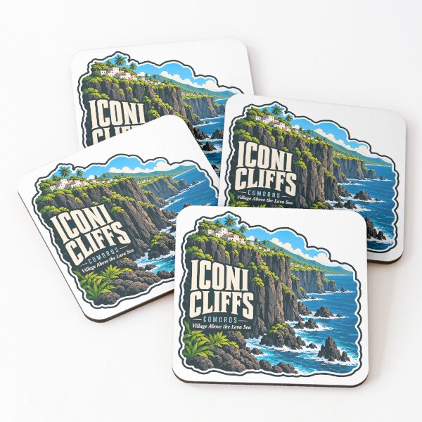 Item preview, Iconi Cliffs Comoros Travel Vacation Village Above The Lava Sea designed and sold by Simsimah26Parks.