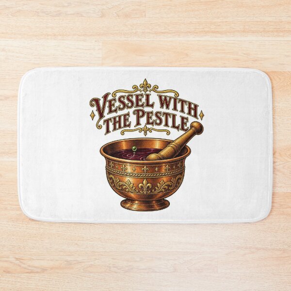 Item preview, THE BREW THAT IS TRUE COLLECTION - VESSEL WITH THE PESTLE designed and sold by WheelieGdArt.