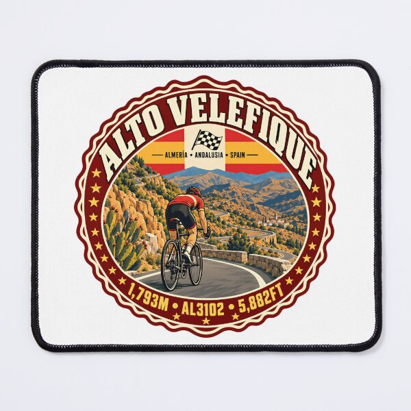 Item preview, Alto Velefique Spain Cycling Cyclist Road Biker Almería Andalusia designed and sold by NightGlyph.
