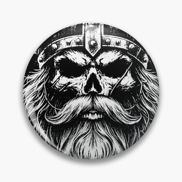 Item preview, Dark Art Viking Skull Head Warrior Axe Vintage Valhalla Medieval  designed and sold by MORSPECTIVE.