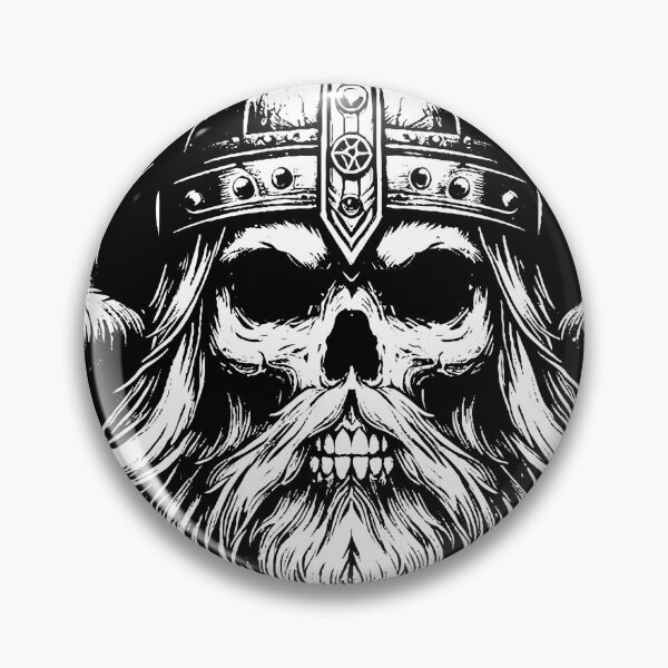 Item preview, Dark Art Viking Skull Head Warrior Axe Vintage designed and sold by MORSPECTIVE.
