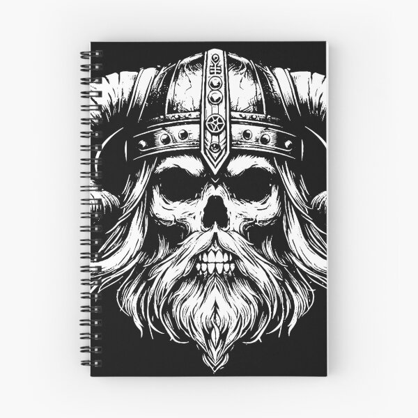 Item preview, Dark Art Viking Skull Head Warrior Axe Vintage designed and sold by MORSPECTIVE.