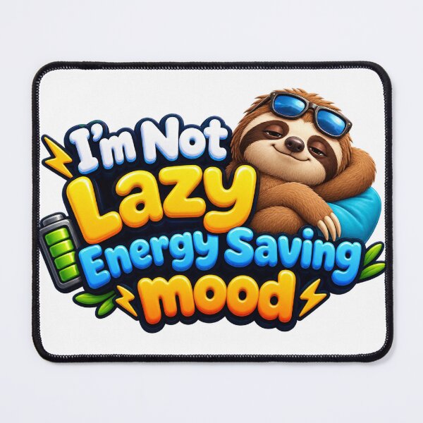 Item preview, I’m Not Lazy Energy Saving Mood designed and sold by MR4me.