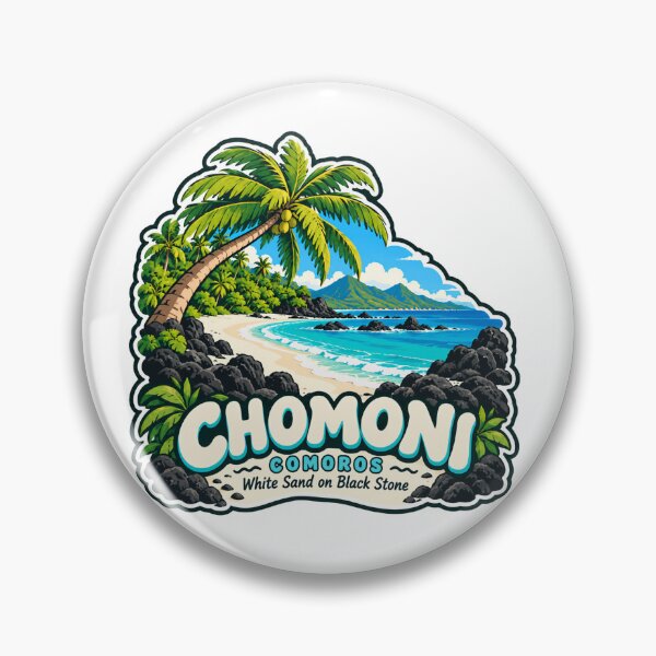 Item preview, Chomoni! Comoros White Sand On Black Stone Island Vacation Travel designed and sold by Simsimah26Parks.