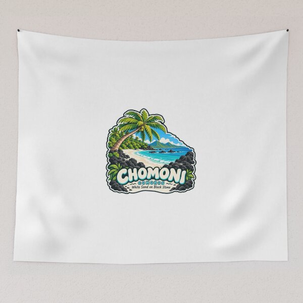 Item preview, Chomoni! Comoros White Sand On Black Stone Island Vacation Travel designed and sold by Simsimah26Parks.