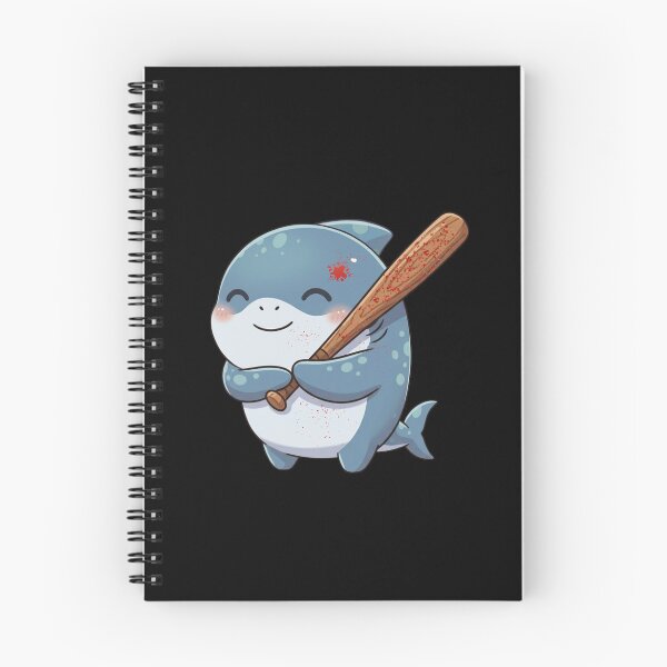 Item preview, Cute Shark with a Bloody Baseball Bat designed and sold by Nature's Chibis.