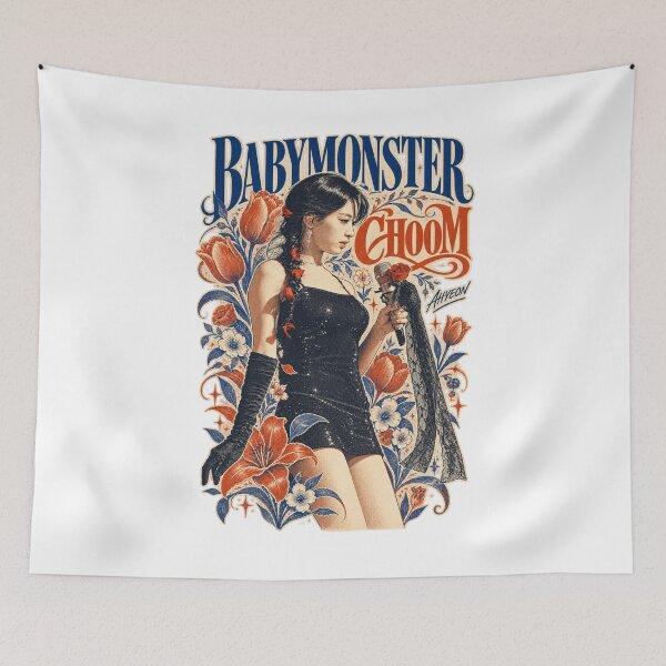 Item preview, BABYMONSTER Ahyeon Choom Floral Concept | Best Kpop Gift designed and sold by Valereekmerch.