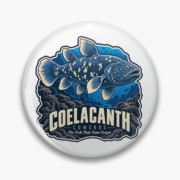 Item preview, Coelacanth Comoros The Fish That Time Forgot Ancient Fish Living Fossil Deep Sea Marine Life designed and sold by Simsimah26Parks.