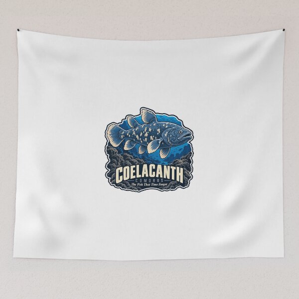 Item preview, Coelacanth Comoros The Fish That Time Forgot Ancient Fish Living Fossil Deep Sea Marine Life designed and sold by Simsimah26Parks.
