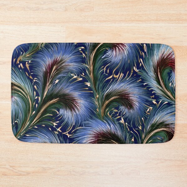 Item preview, Batik Eclectic Indigo Abstract Peacock Pattern designed and sold by scicilysimonee.