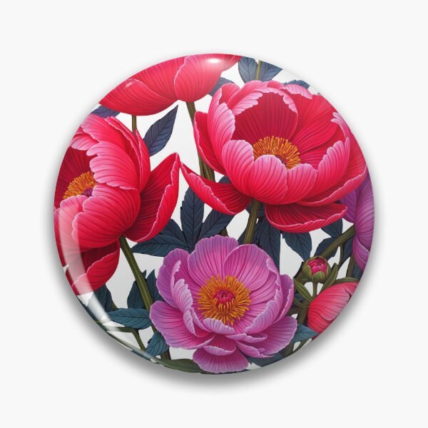 Item preview, Exquisite Gorgeous Pink Red Peony Bouquet Shapes Mania designed and sold by Shapes-Mania.
