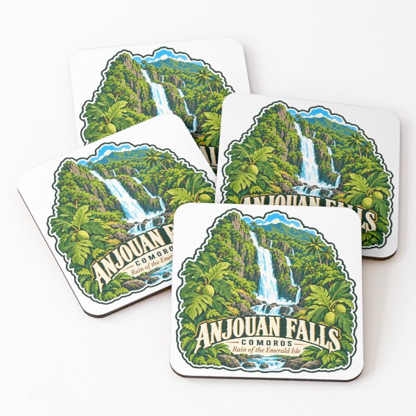 Item preview, Anjouan Falls Comoros Travel Souvenir Rain Of The Emerald Isle designed and sold by Simsimah26Parks.