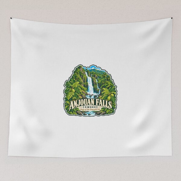 Item preview, Anjouan Falls Comoros Travel Souvenir Rain Of The Emerald Isle designed and sold by Simsimah26Parks.