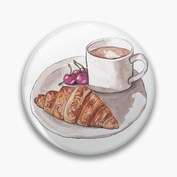 Item preview, Cup of coffee with breakfast designed and sold by Skippybatart.